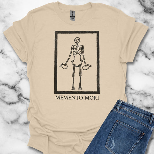Memento Mori Skeleton Pompeii Mosaic T-Shirt