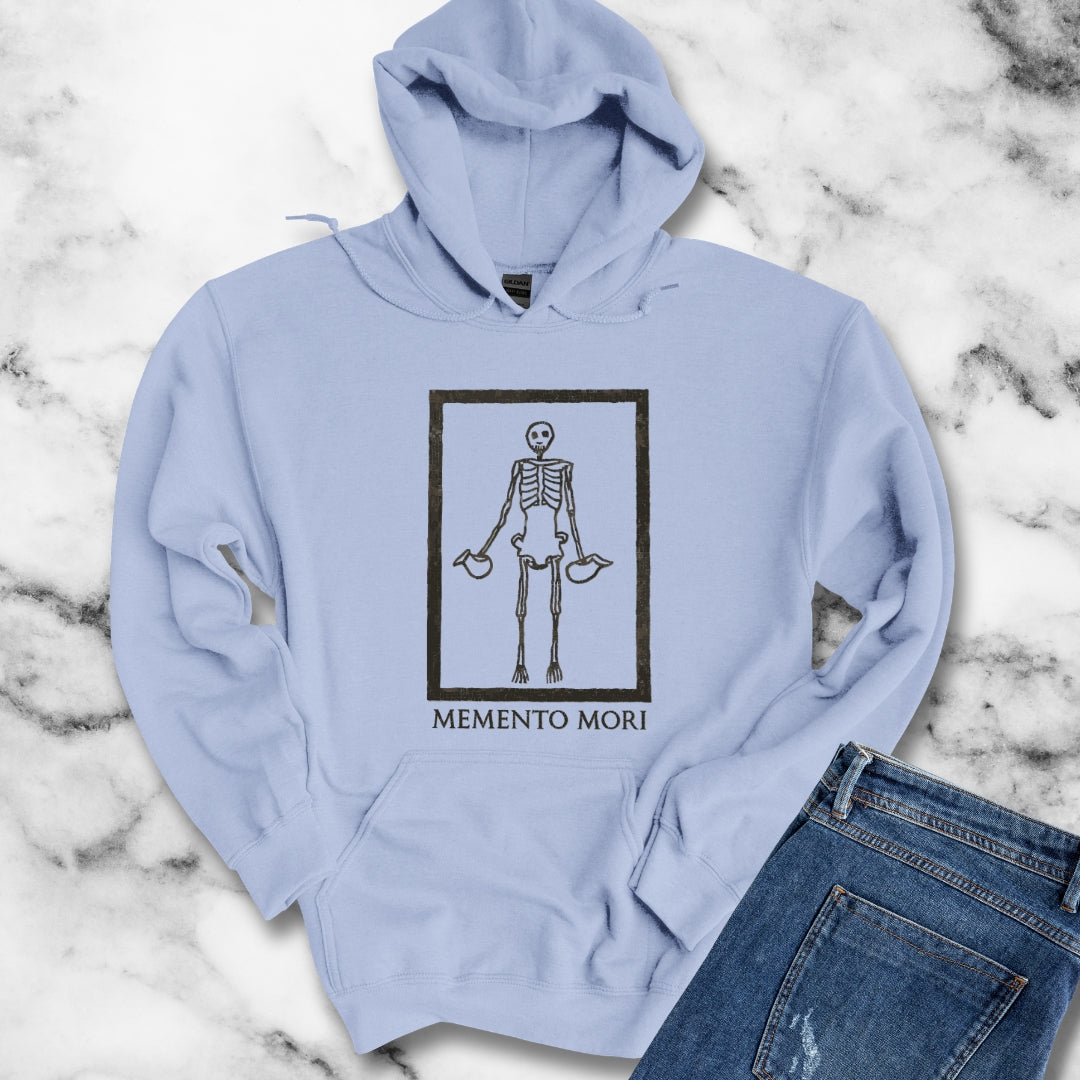 Memento Mori Skeleton Pompeii Mosaic Hoodie