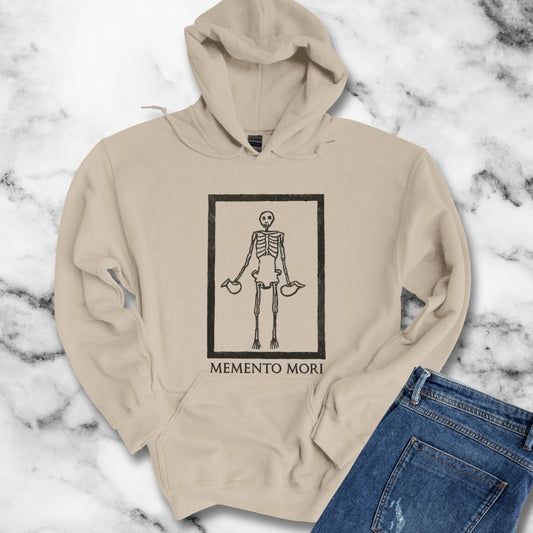 Memento Mori Skeleton Pompeii Mosaic Hoodie