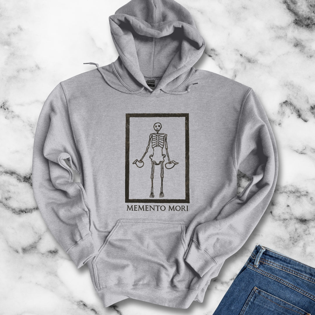 Memento Mori Skeleton Pompeii Mosaic Hoodie