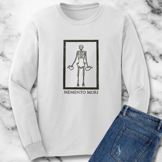 Memento Mori Skeleton Pompeii Mosaic Long Sleeve