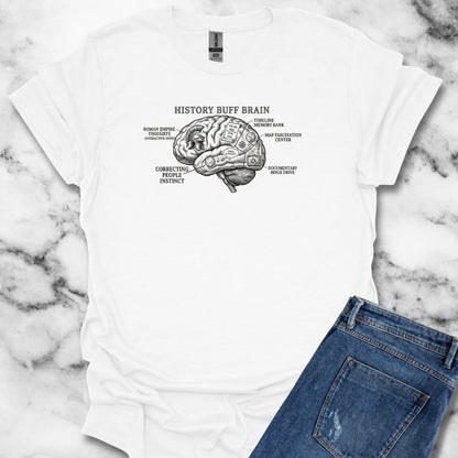 History Buff Brain T-Shirt