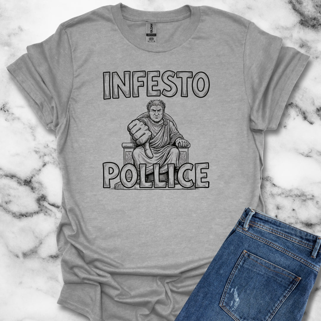 Infesto Pollice Hostile Thumb in Latin T-Shirt