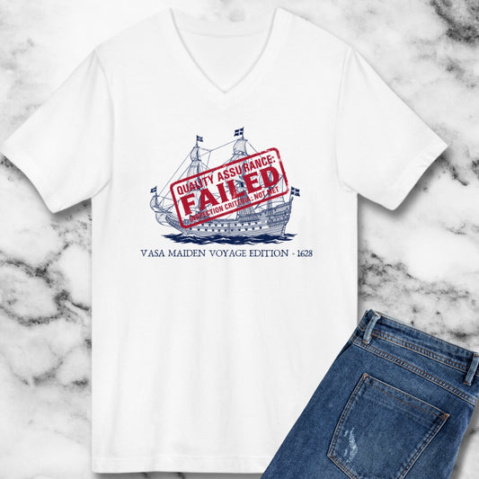 Vasa Warship Failed Inspection V-neck