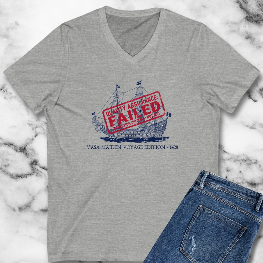 Vasa Warship Failed Inspection V-neck