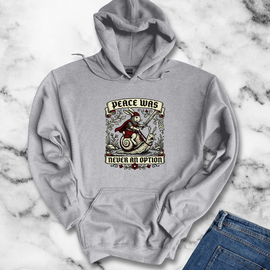 Marginalia Rabbit Peace Not Option Hoodie