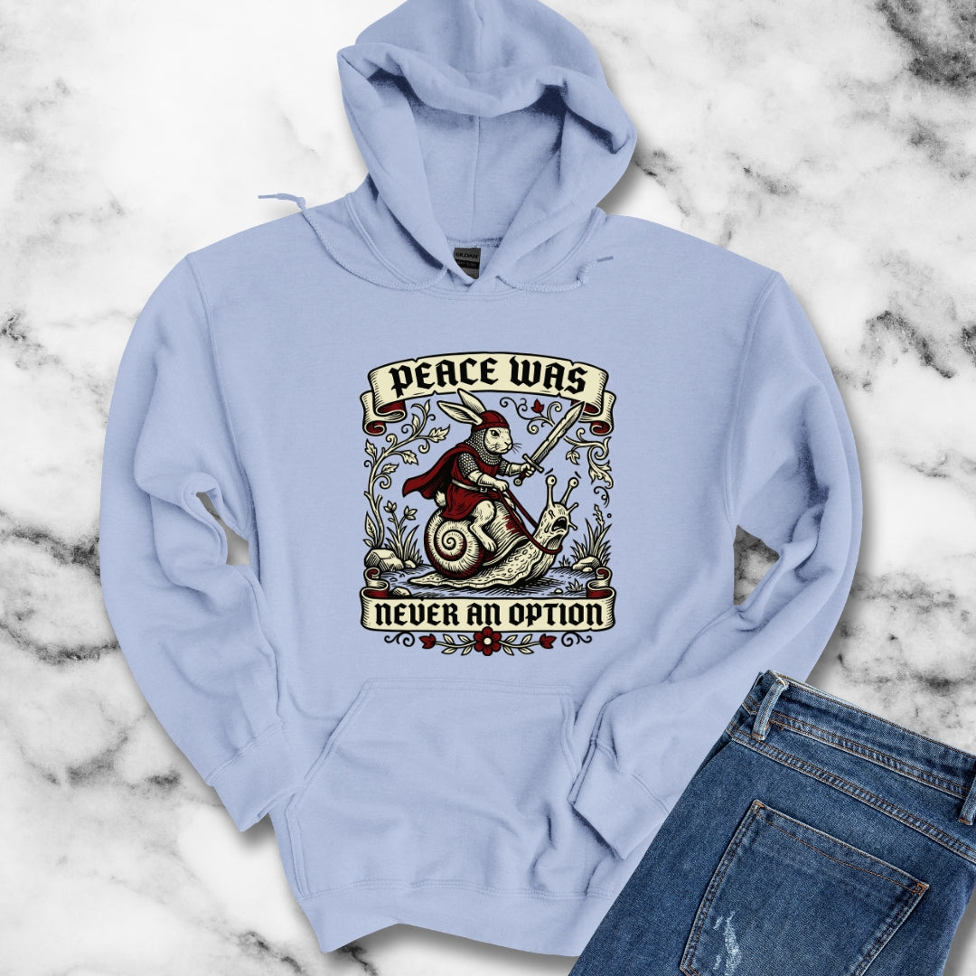 Marginalia Rabbit Peace Not Option Hoodie