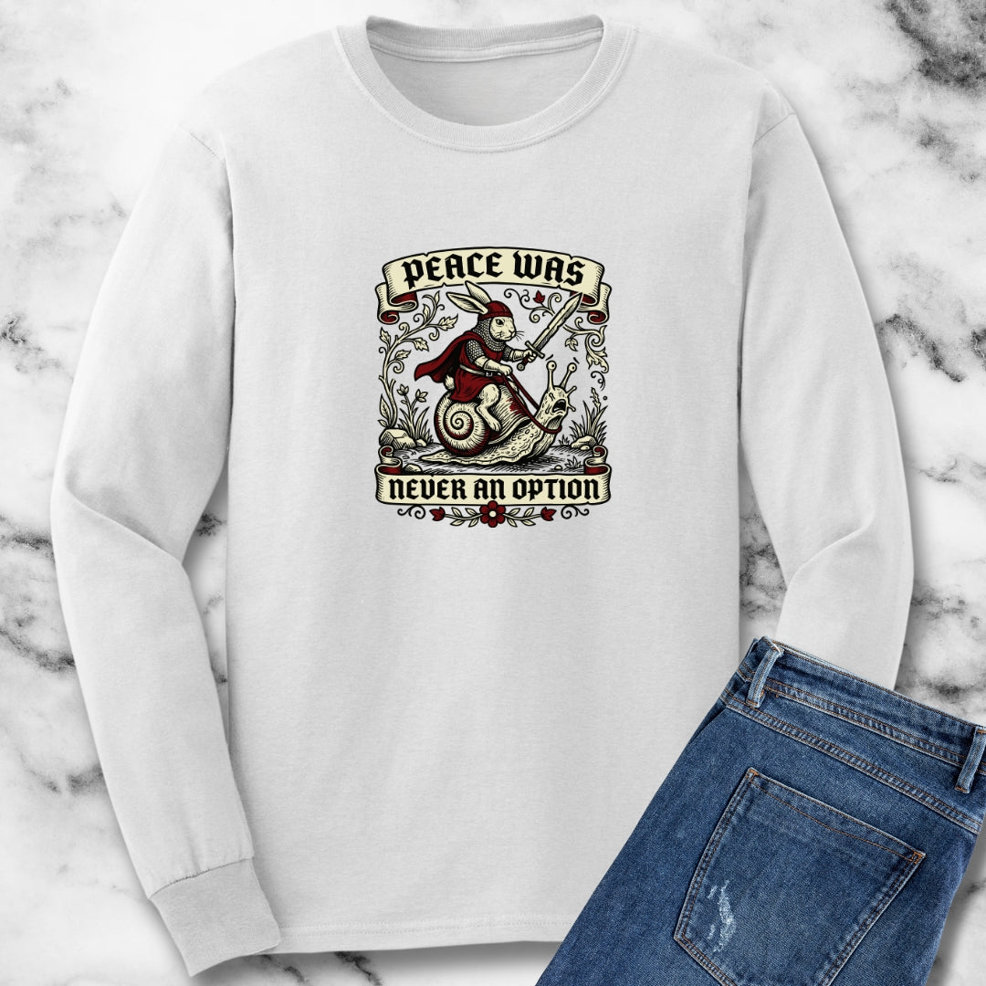 Marginalia Rabbit Peace Not Option Long Sleeve