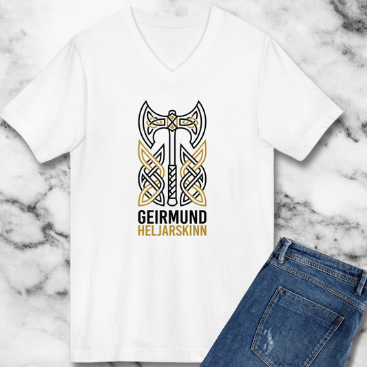 Giermund Heljarskinn The Different Viking Warrior V-neck