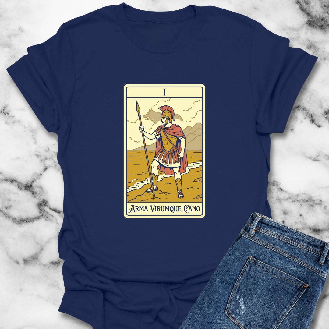 I Sing of Arms and the Man the Aeneid Tarot T-Shirt