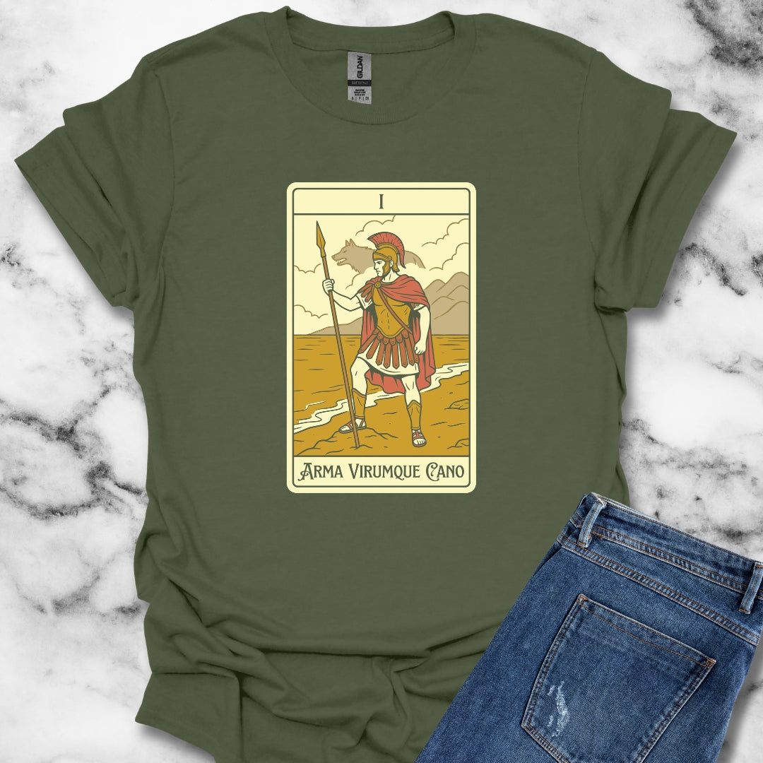 I Sing of Arms and the Man the Aeneid Tarot T-Shirt