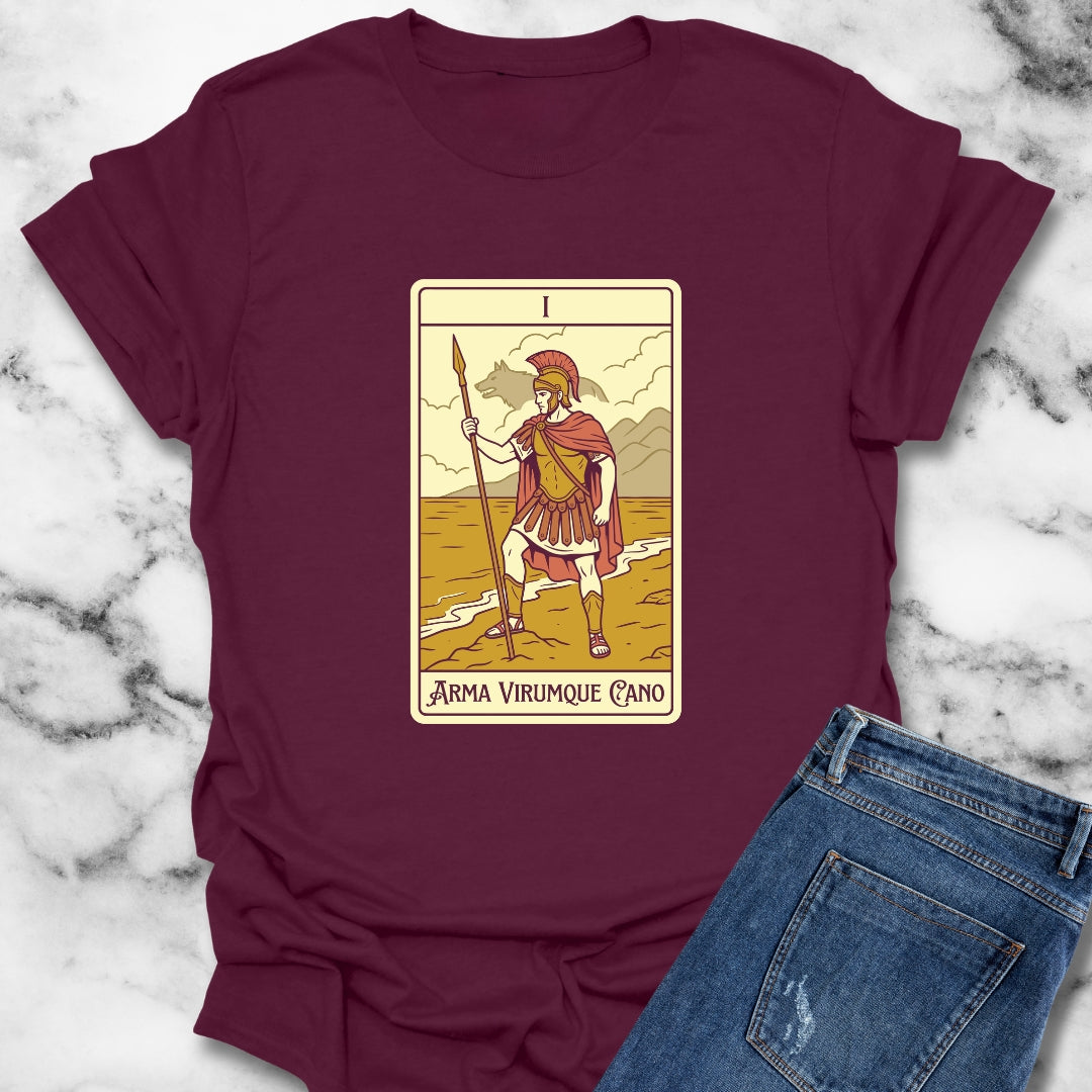 I Sing of Arms and the Man the Aeneid Tarot T-Shirt