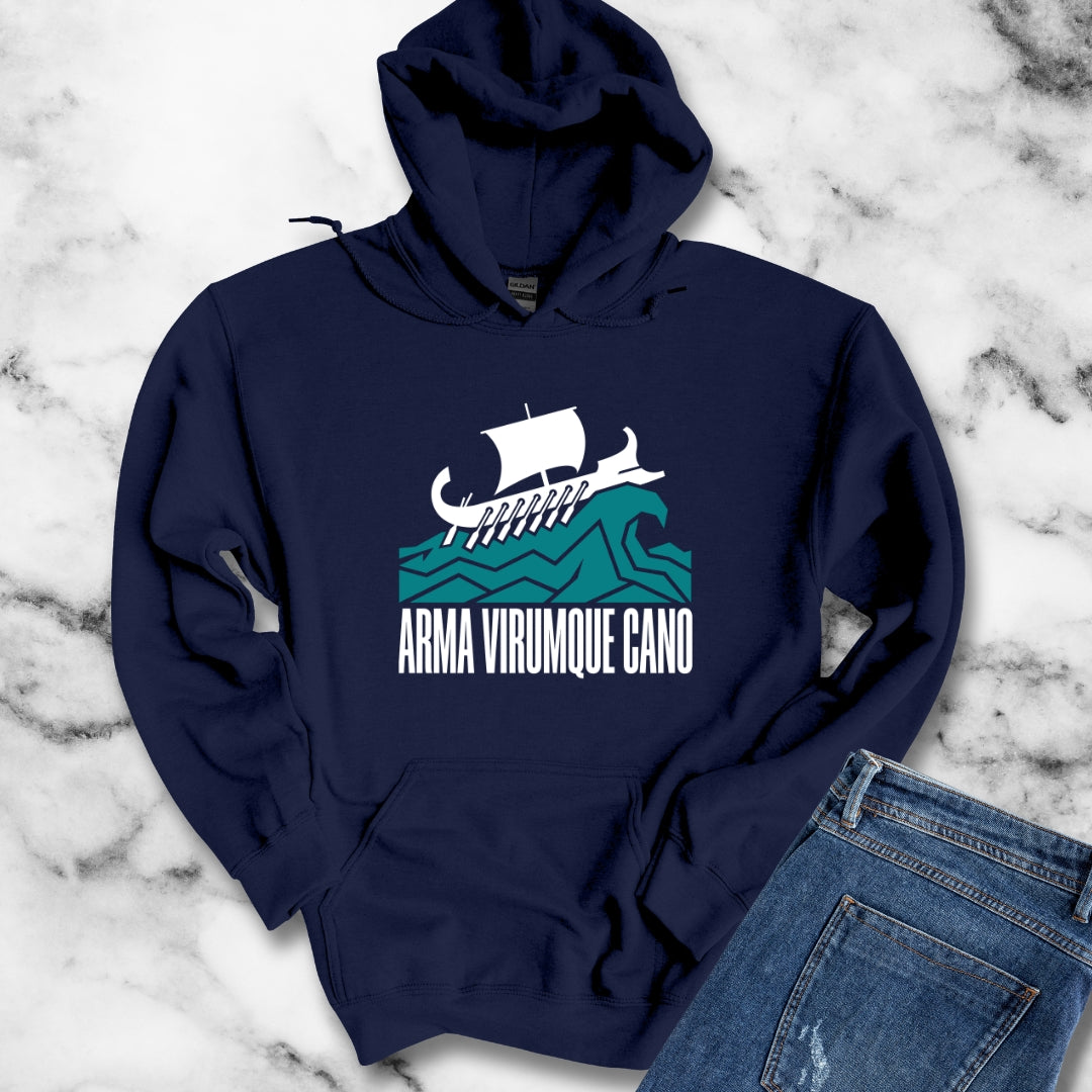 Arma Virumque Cano Minimalist Hoodie