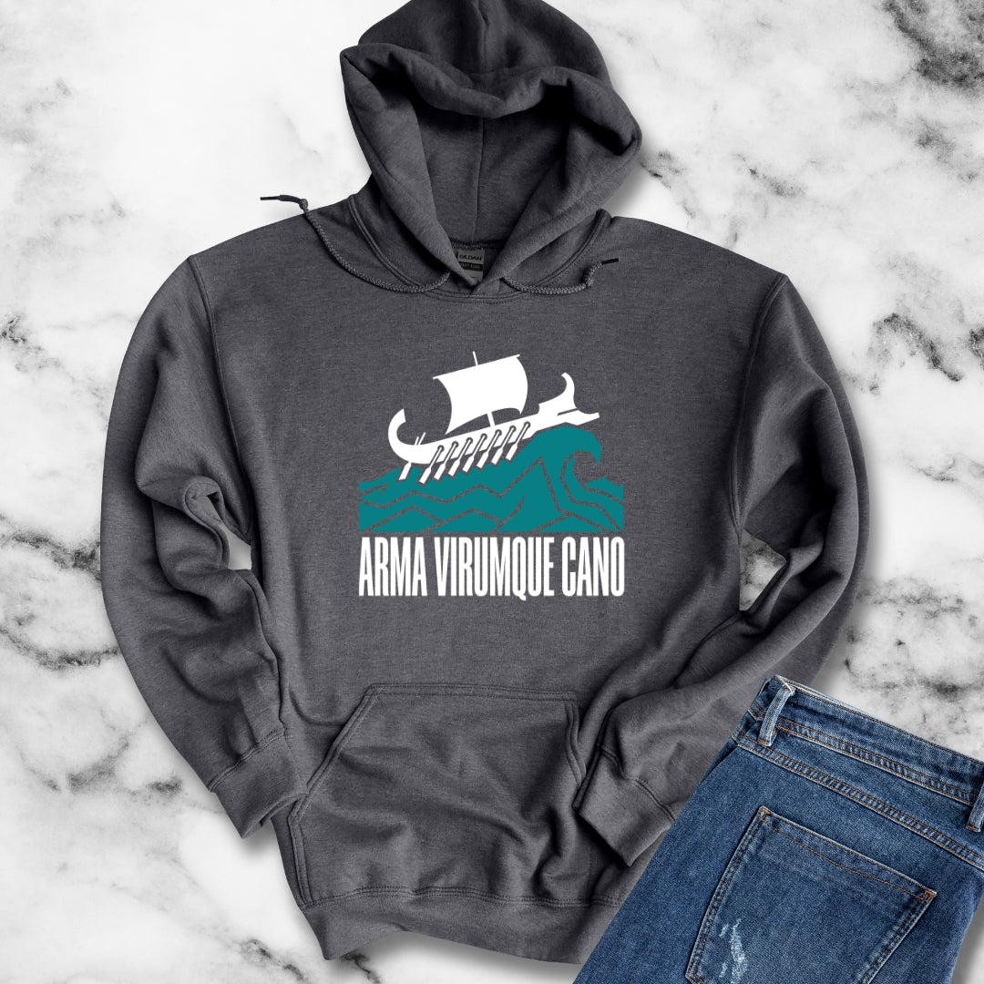 Arma Virumque Cano Minimalist Hoodie