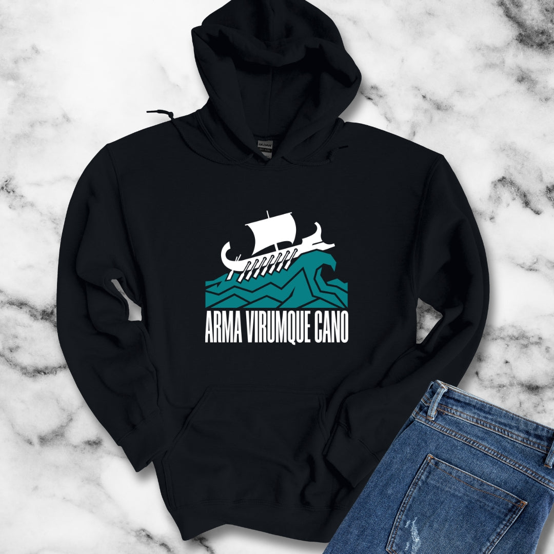 Arma Virumque Cano Minimalist Hoodie