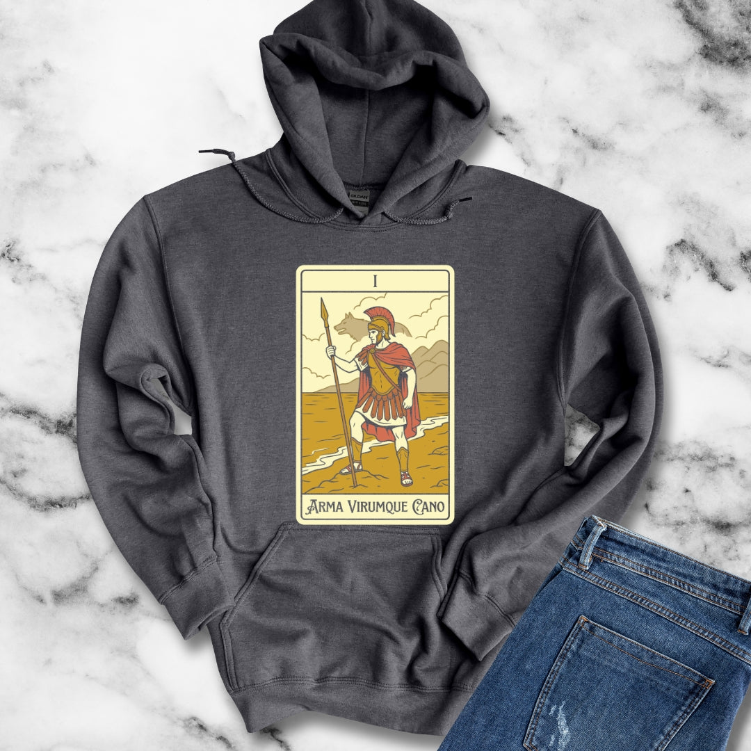 I Sing of Arms and the Man the Aeneid Tarot Hoodie