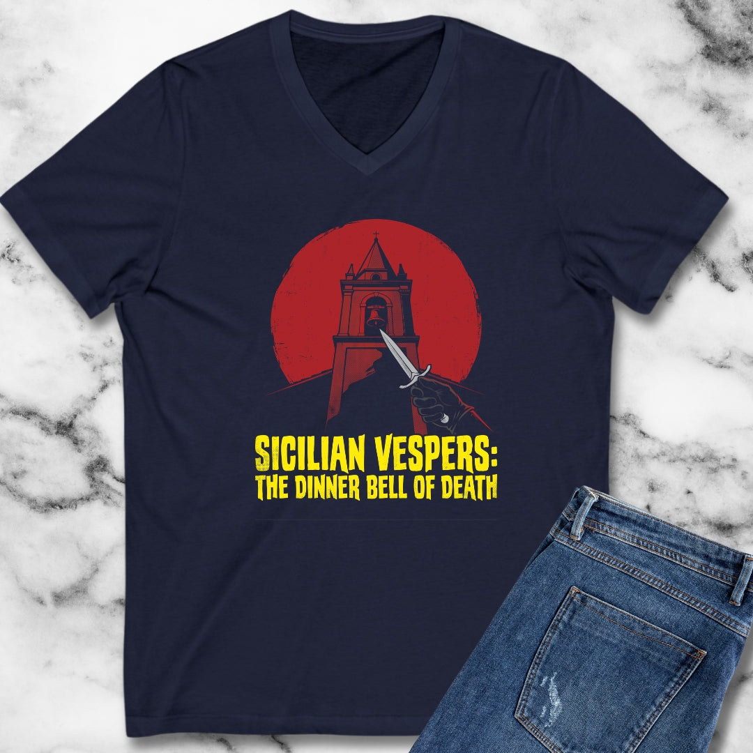 Sicilian Vespers Dinner Bell of Death V-Neck