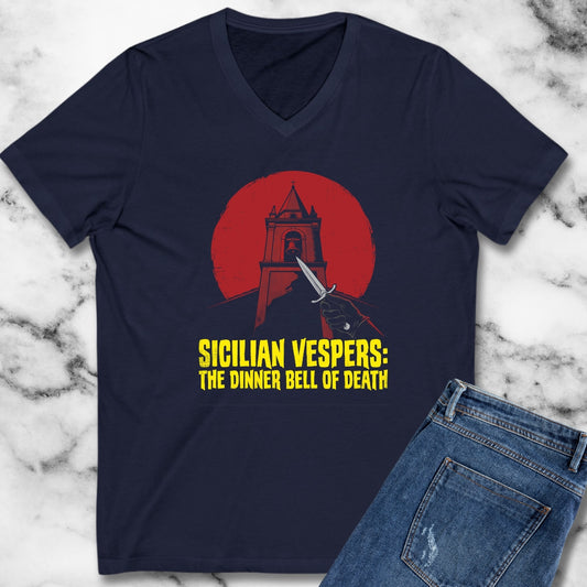 Sicilian Vespers Dinner Bell of Death V-Neck