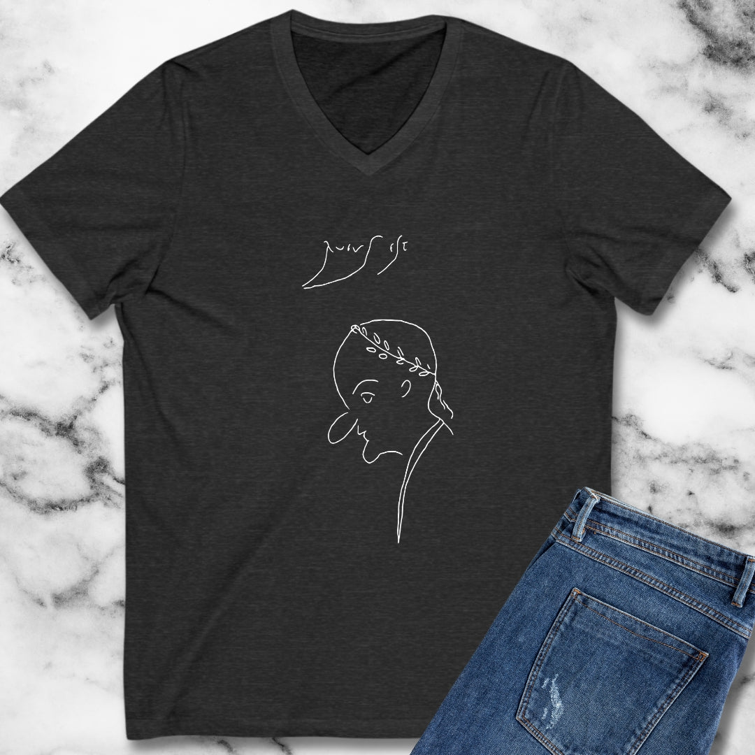 Rufus Est Pompeii Graffiti V-Neck
