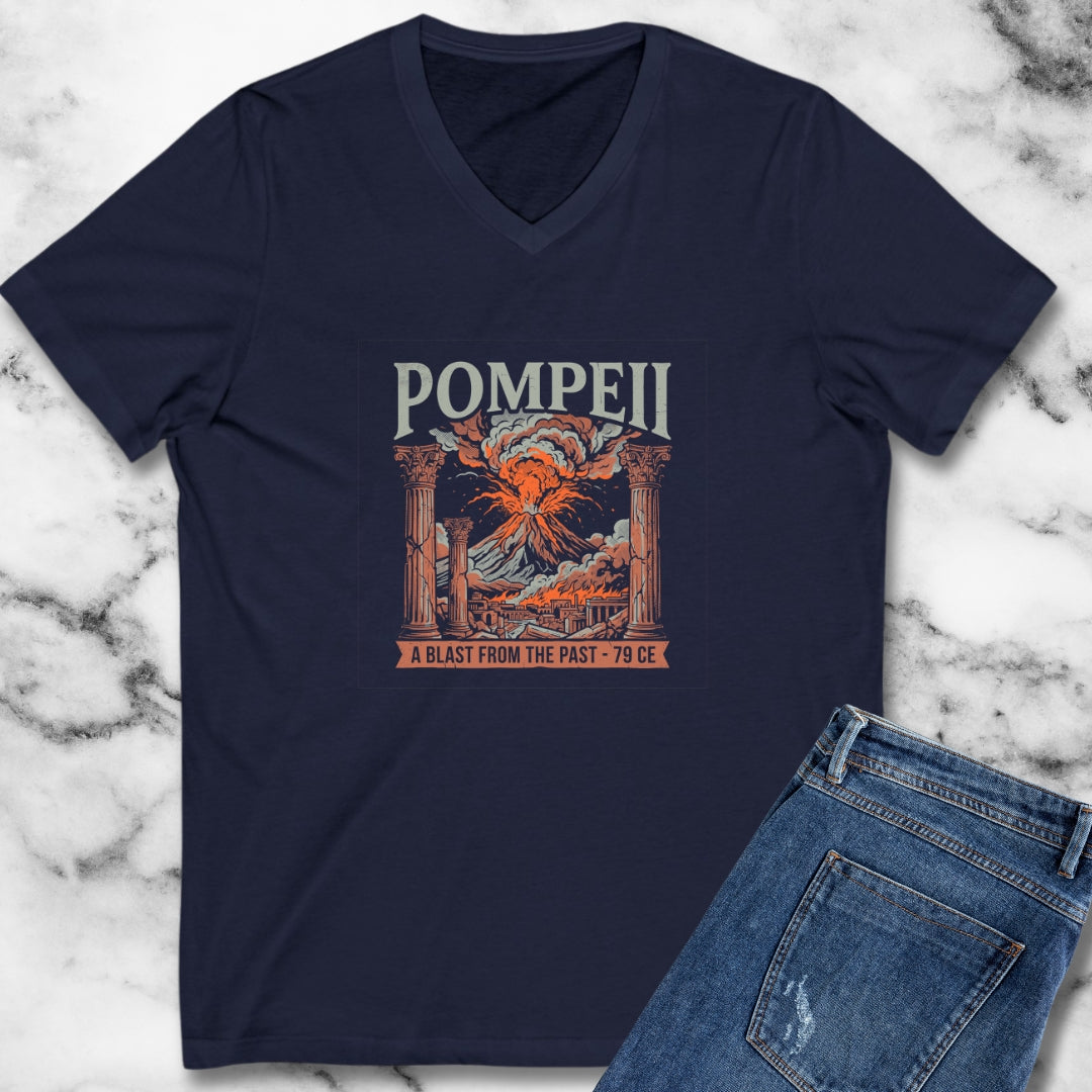 Pompeii Blast from Past V-Neck