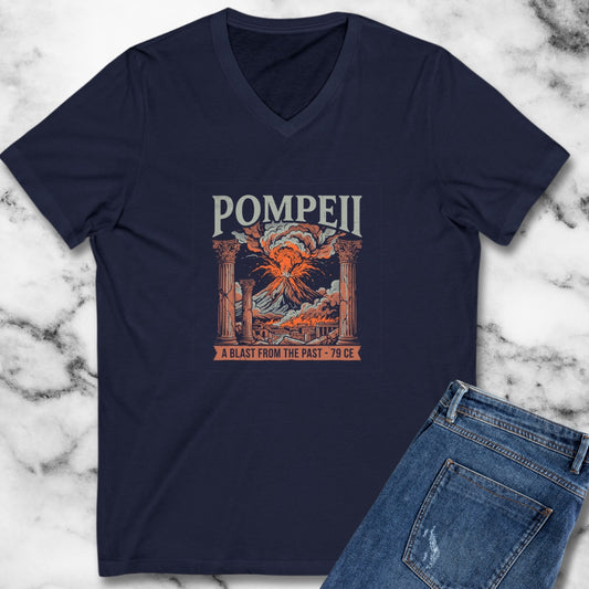 Pompeii Blast from Past V-Neck