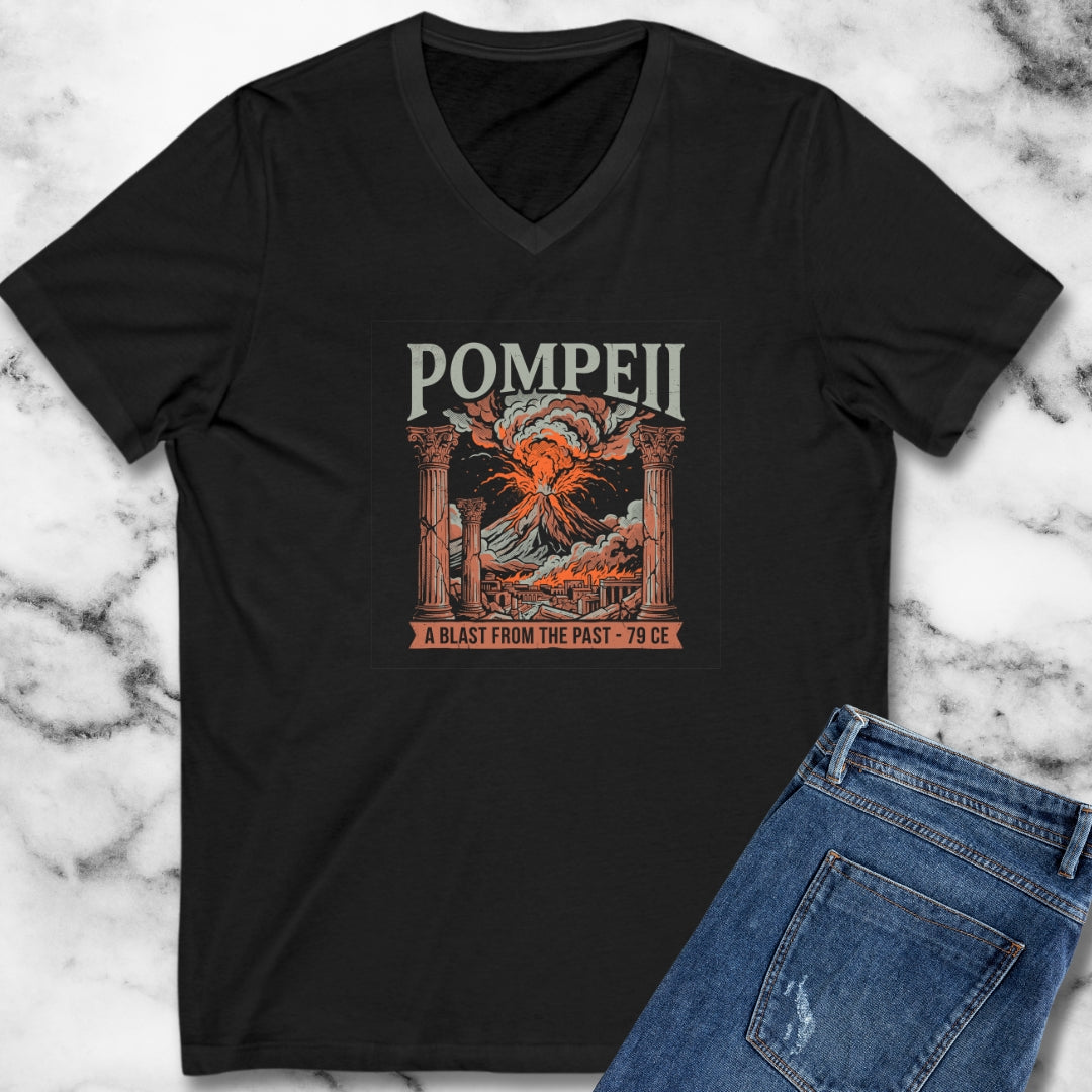 Pompeii Blast from Past V-Neck