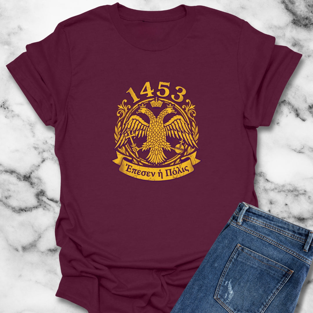 1453 City has Fallen in Greek T-Shirt
