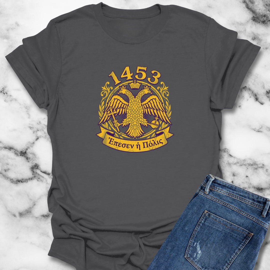 1453 City has Fallen in Greek T-Shirt