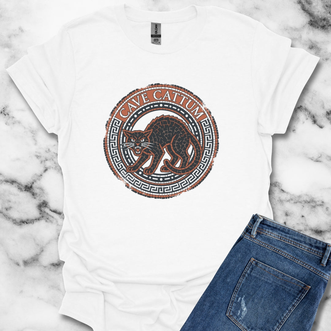 Cave Cattum Beware of Cat Latin T-Shirt