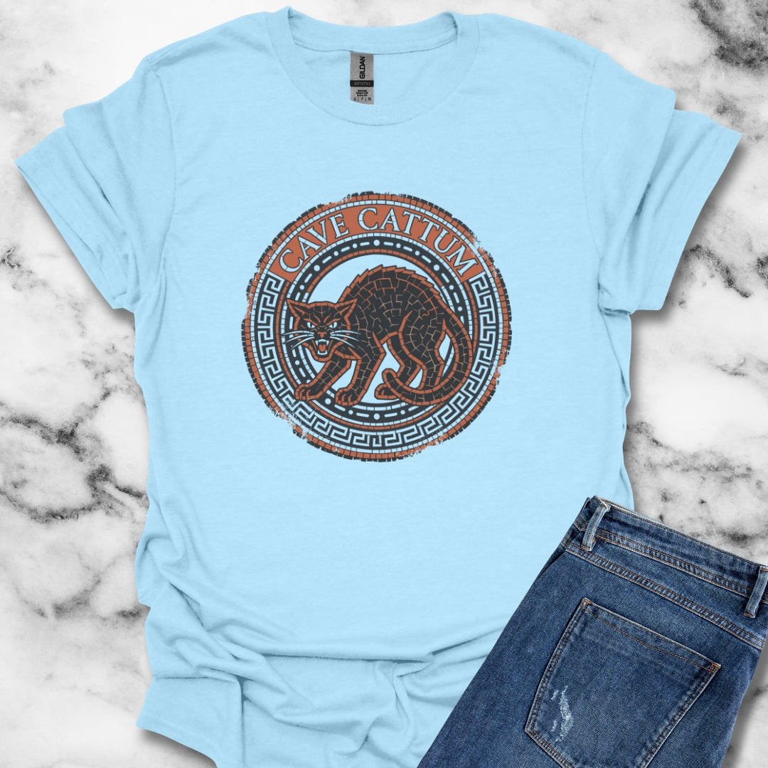 Cave Cattum Beware of Cat Latin T-Shirt