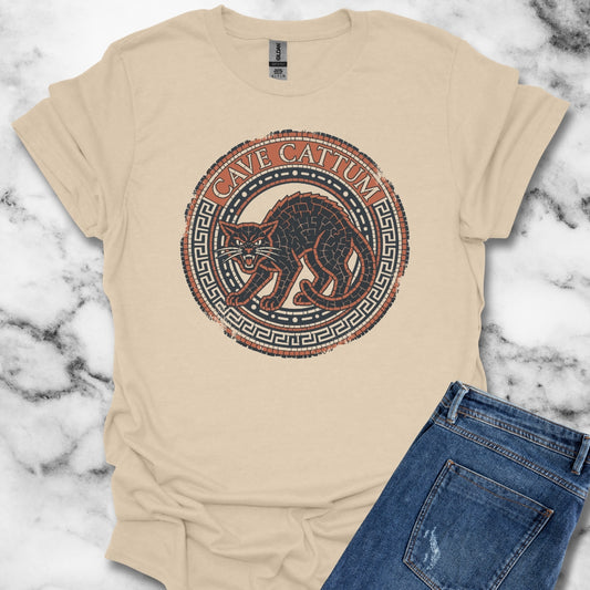 Cave Cattum Beware of Cat Latin T-Shirt