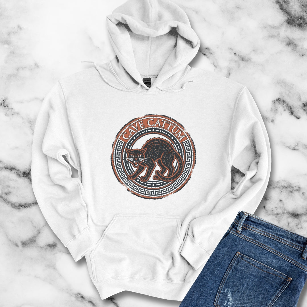 Cave Cattum Beware of Cat Latin Hoodie