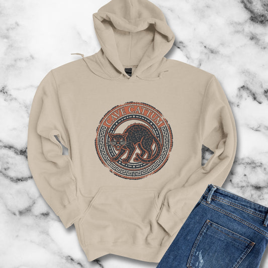 Cave Cattum Beware of Cat Latin Hoodie