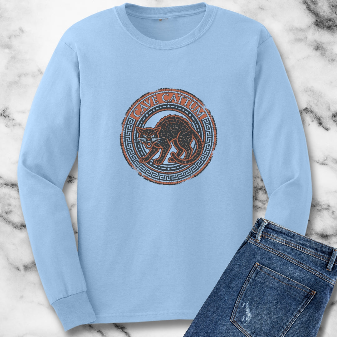 Cave Cattum Beware of Cat Latin Long Sleeve