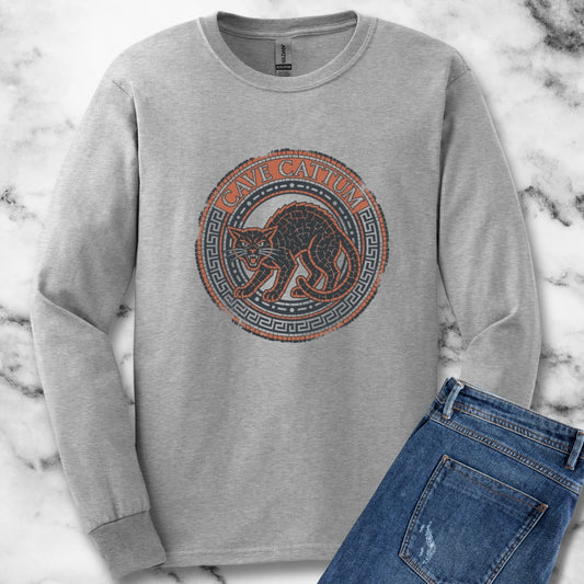 Cave Cattum Beware of Cat Latin Long Sleeve