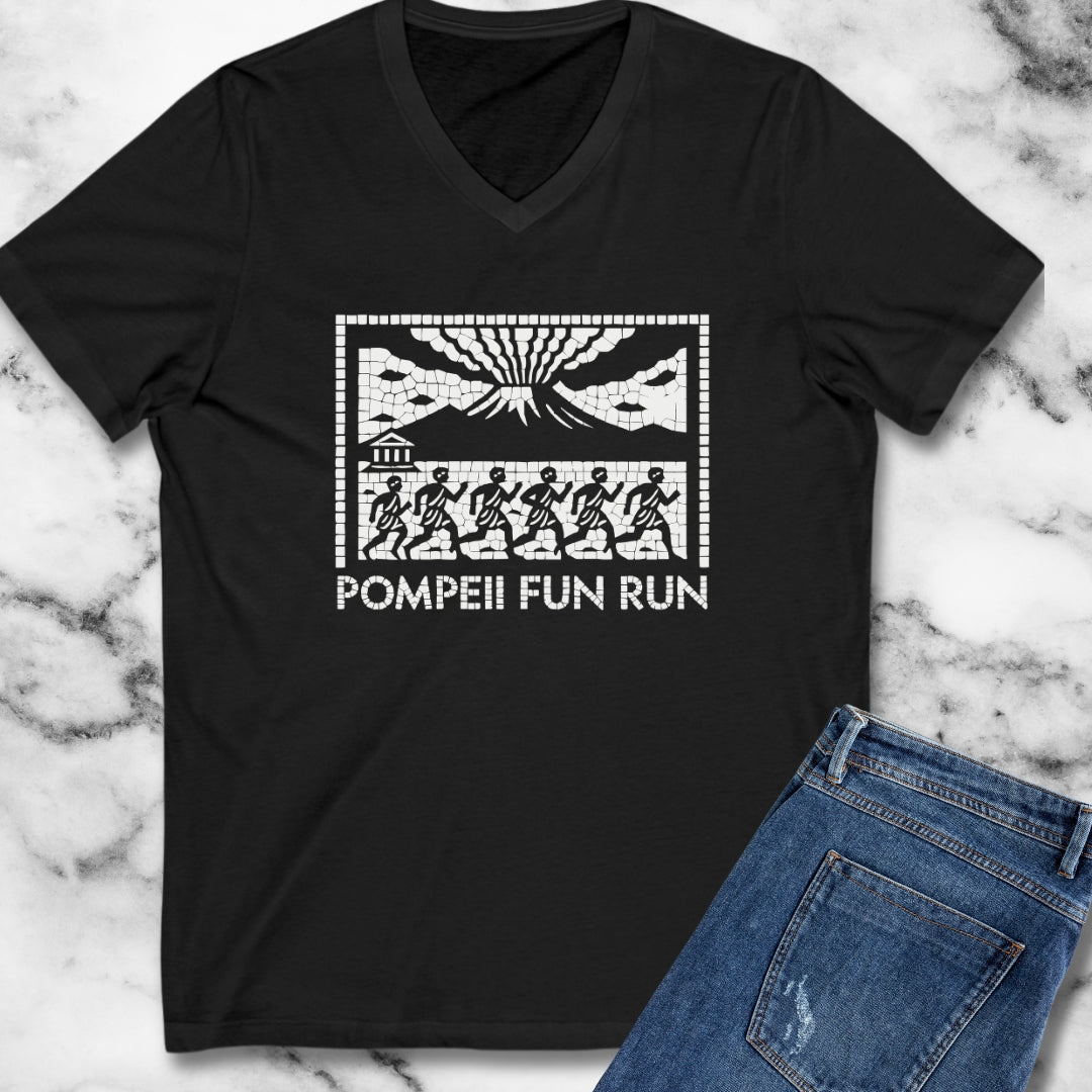 Pompeii Fun Run Mosaic V-Neck
