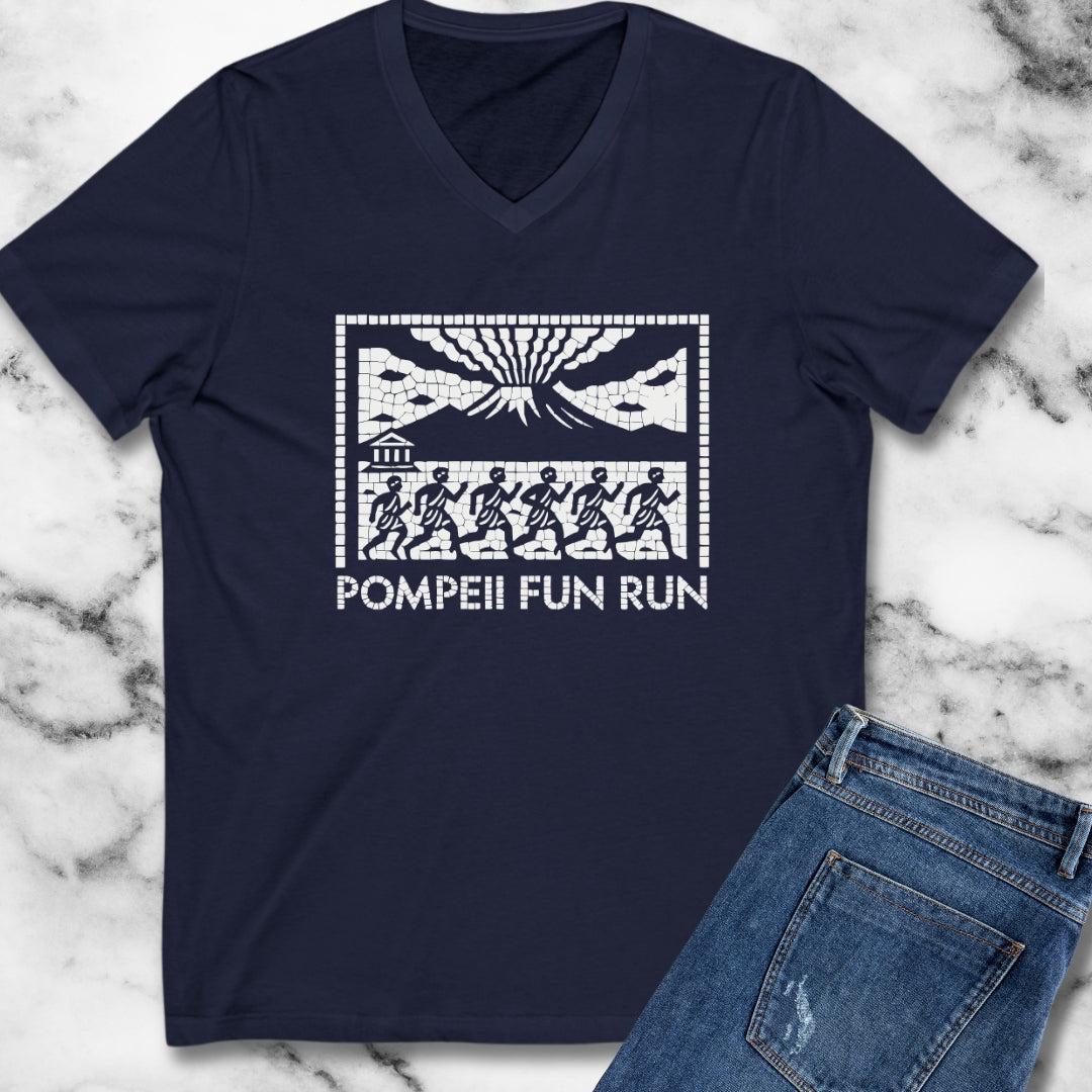 Pompeii Fun Run Mosaic V-Neck