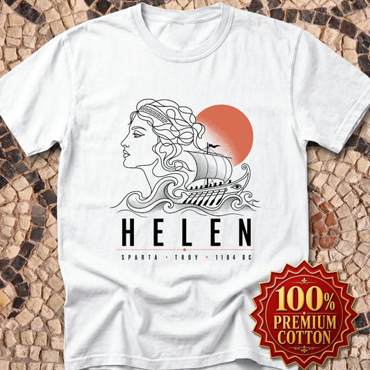 Helen of Troy Line Art Premium Tee