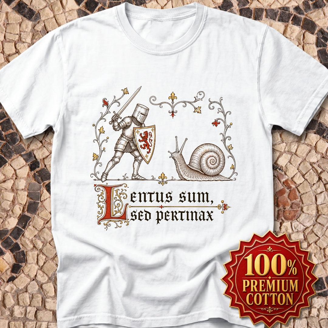Knight vs Snail Marginalia Premium Tee