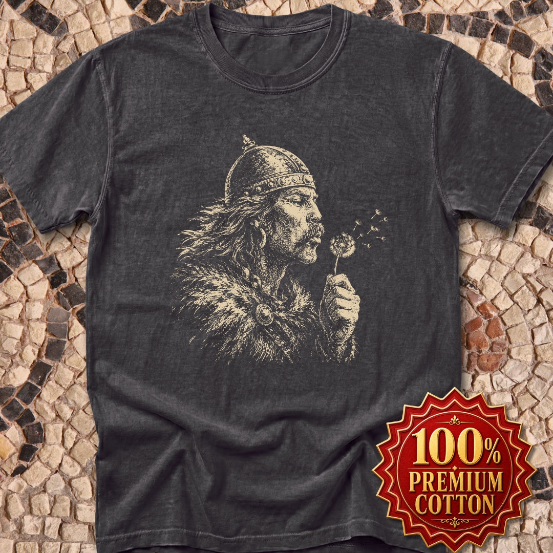 Attila the Hun Blowing a Dandelion Premium Tee