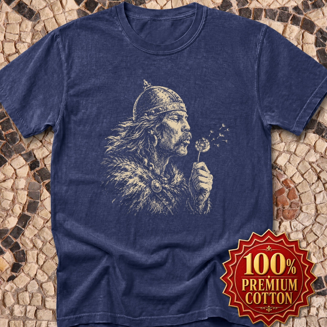Attila the Hun Blowing a Dandelion Premium Tee