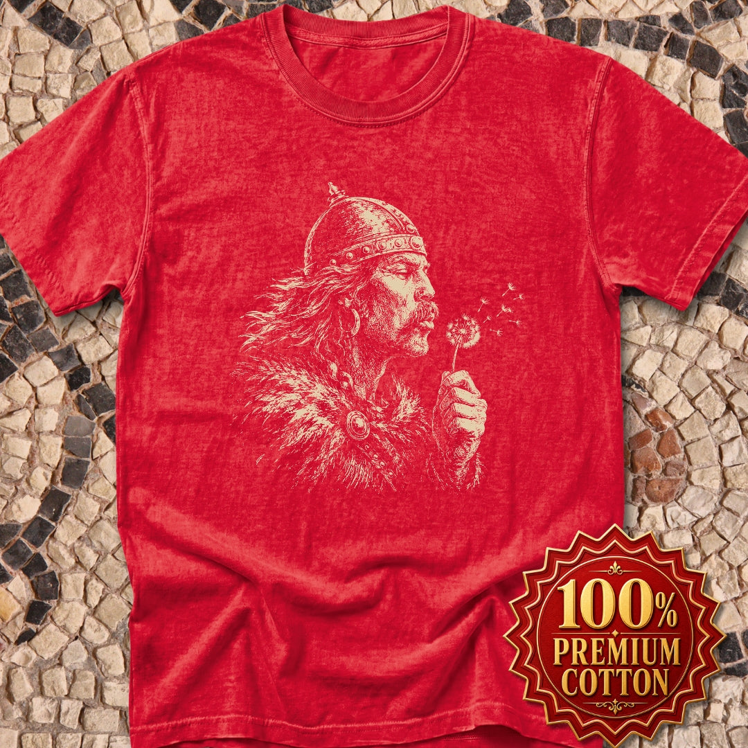 Attila the Hun Blowing a Dandelion Premium Tee