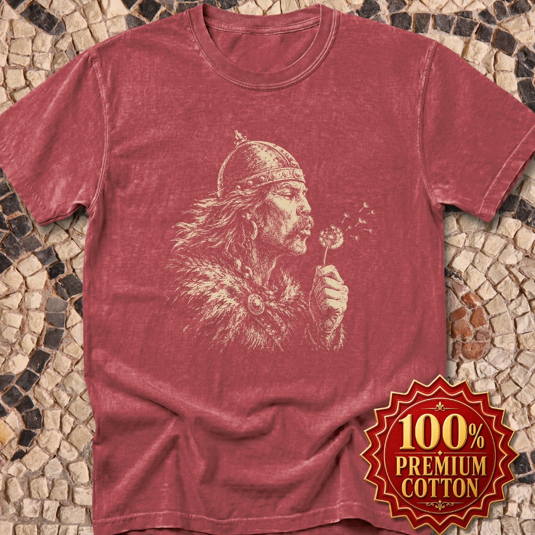 Attila the Hun Blowing a Dandelion Premium Tee