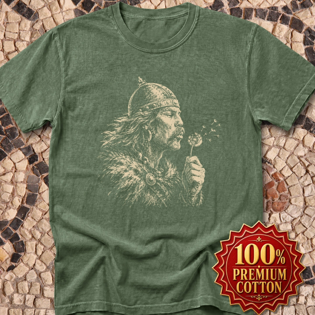 Attila the Hun Blowing a Dandelion Premium Tee