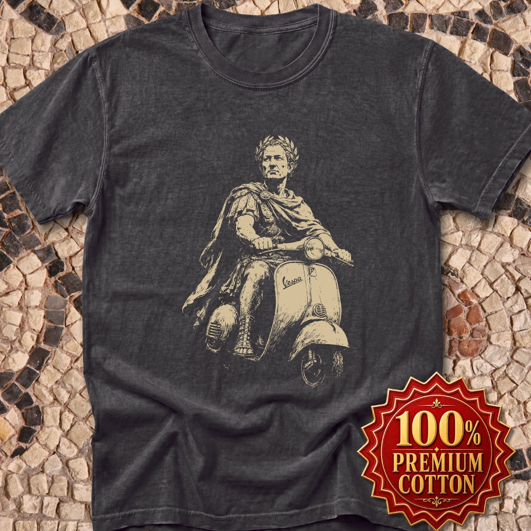 Julius Caesar on Vespa Premium Tee