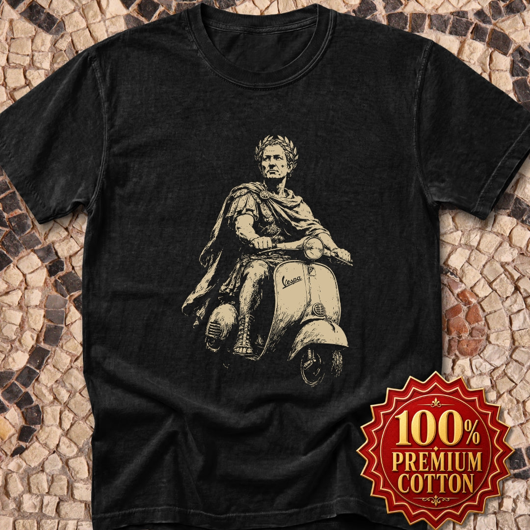 Julius Caesar on Vespa Premium Tee