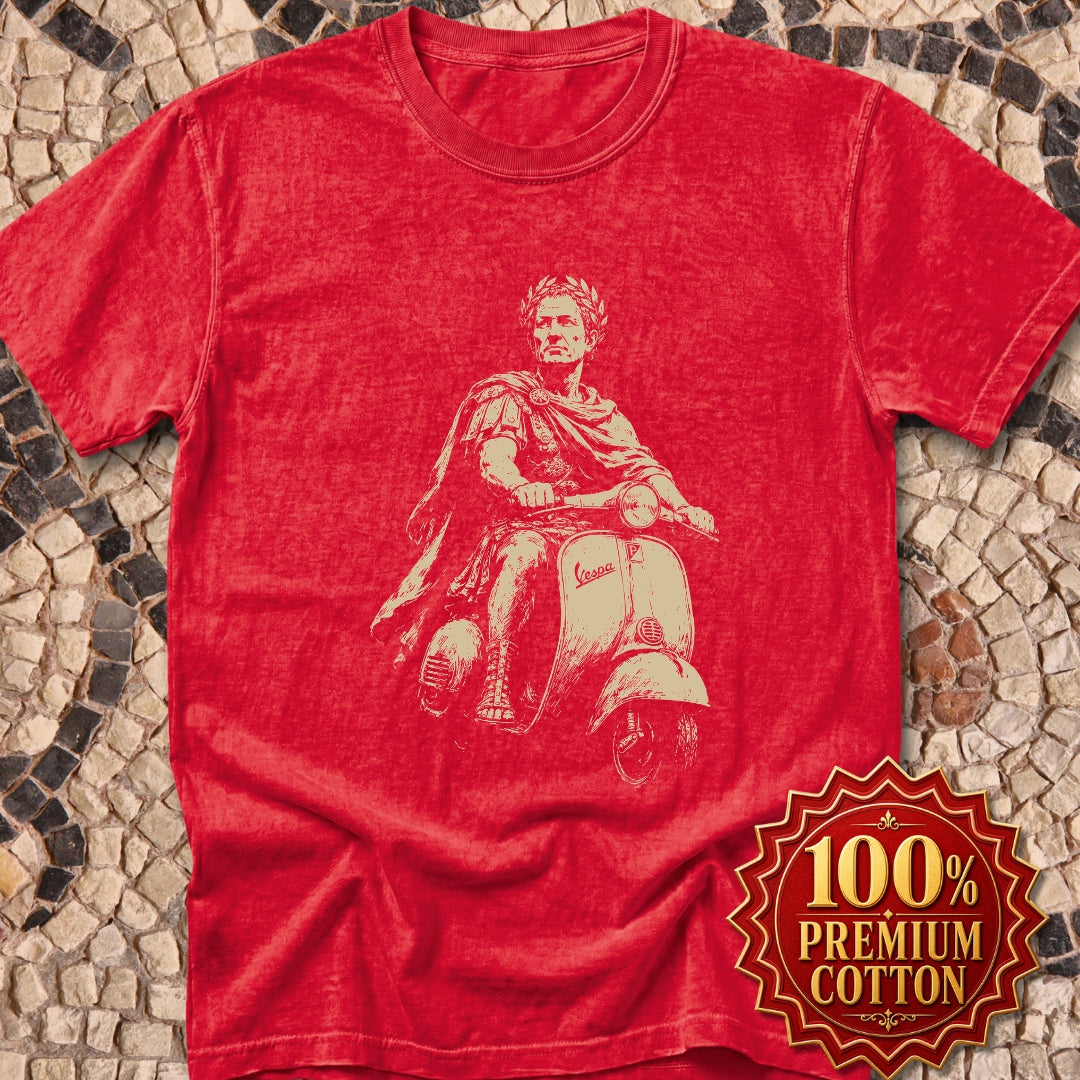 Julius Caesar on Vespa Premium Tee