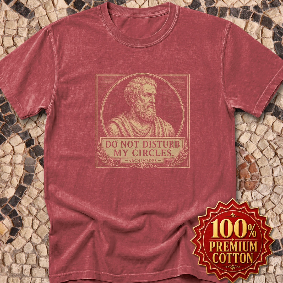 Do Not Disturb My Circles Archimedes Quote Premium Tee