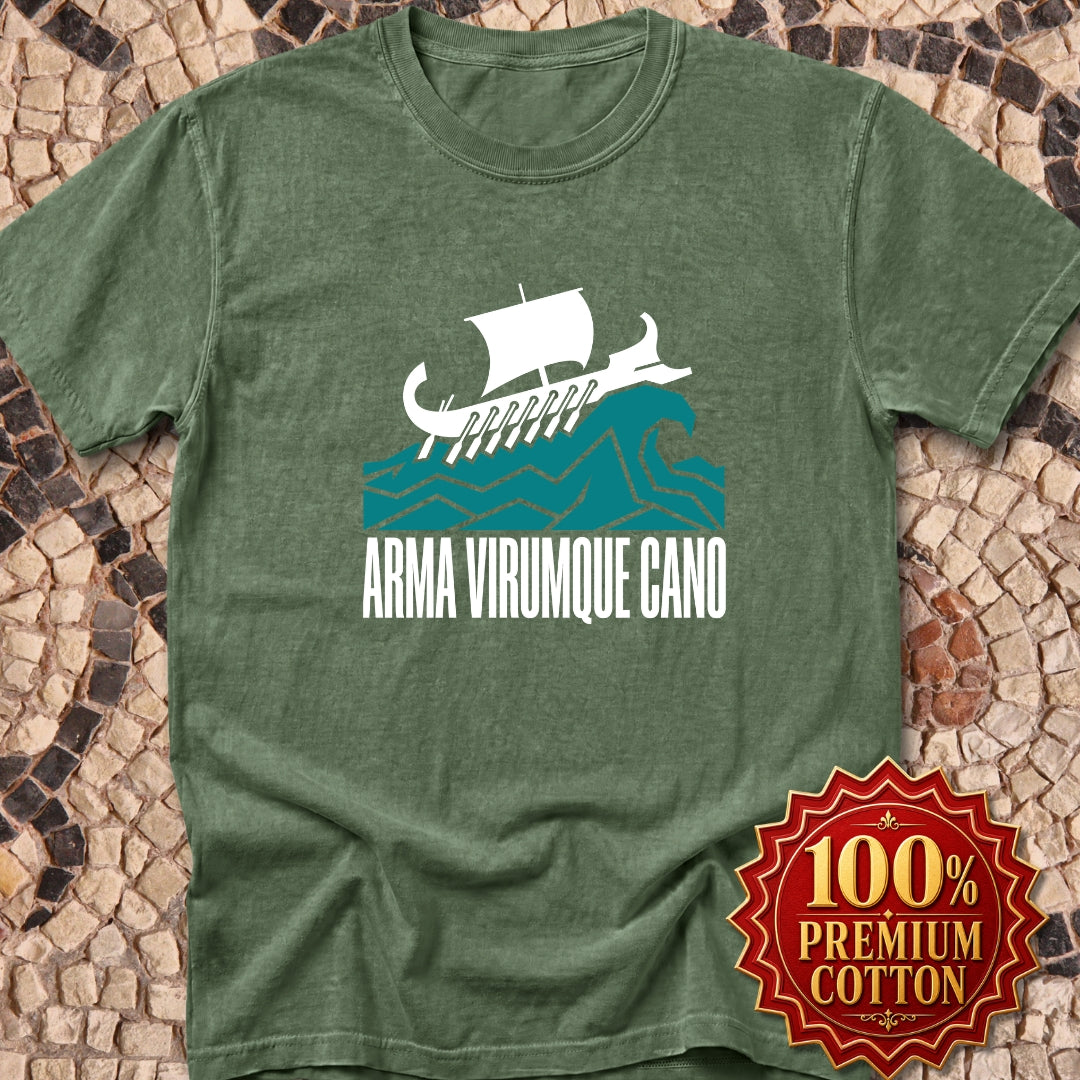 Arma Virumque Cano Minimalist Premium Tee