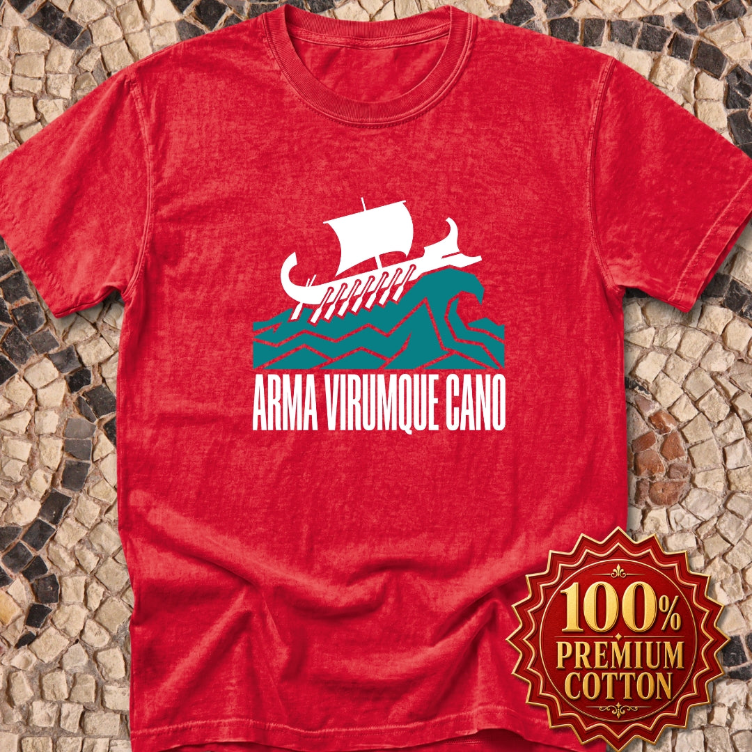 Arma Virumque Cano Minimalist Premium Tee